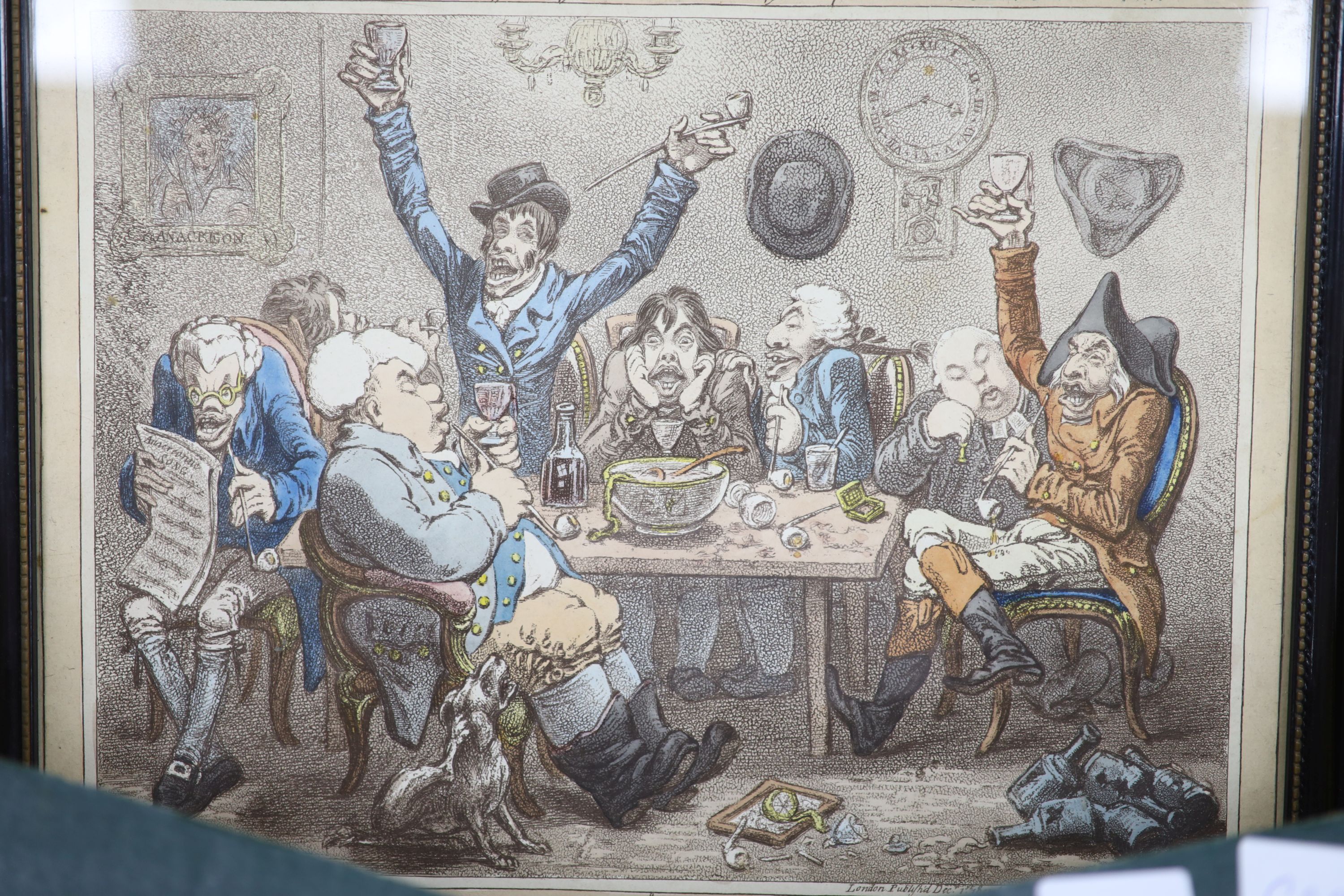 A collection of fourteen assorted 18th/19th century political caricatures, including Gillray and Grant